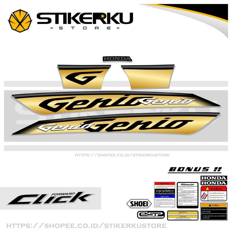 striping genio / striping Genio gold  / striping Honda genio