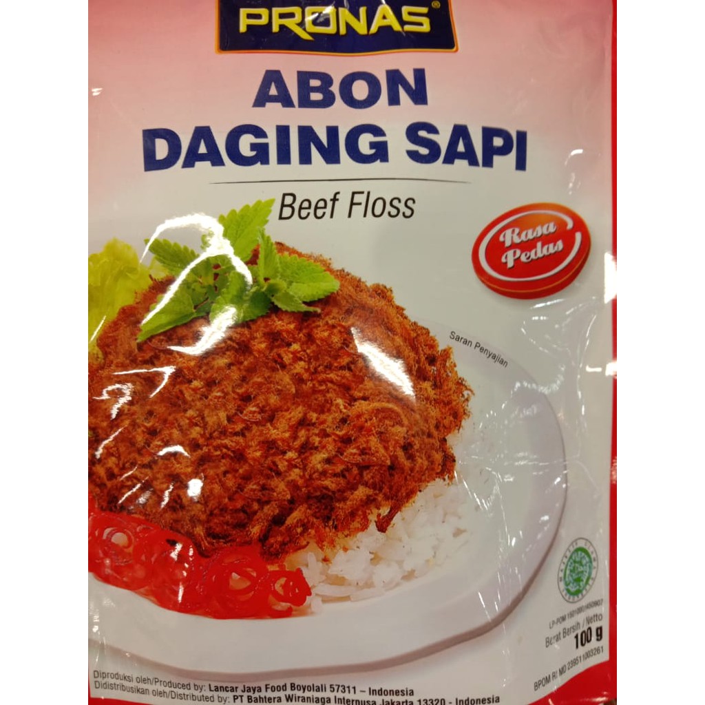 

Abon Daging Sapi Rasa Pedas Pronas 100 gr