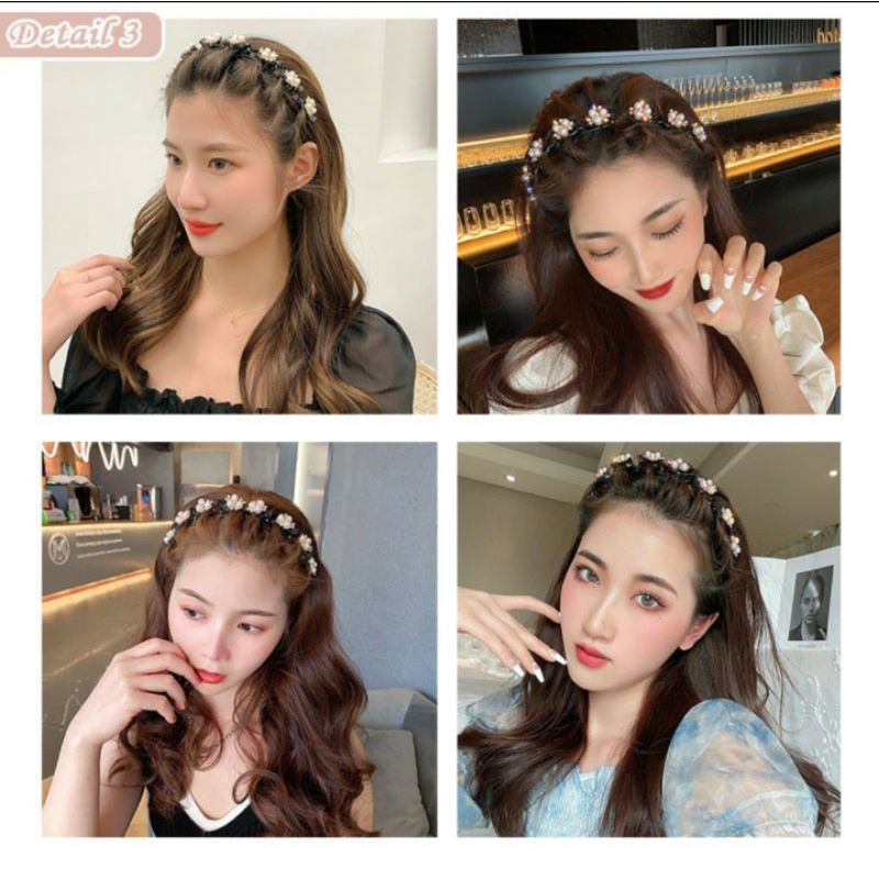 Bando Jepit 2in1 Dewasa, Bando Korea / Bandana Fashion Premium Quality