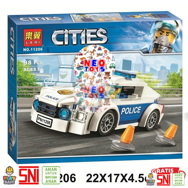 ORIGINAL BELA CITIES POLICE PATROL CAR
11206 (BE) IN BULK @144PCS NEOTOYS