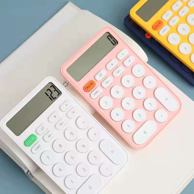

RB Kalkulator 12 Digits Candy colors Calculator Kalkulator Mini Portable Untuk Sekolah / Kantor