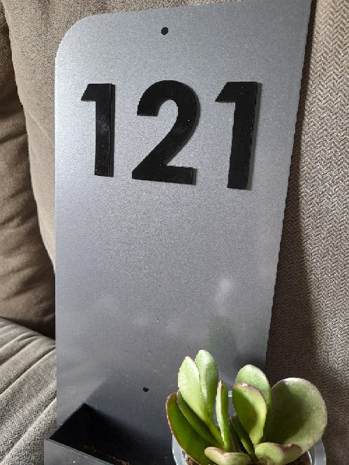 Nomor Rumah Vintage Akrilik Landscape