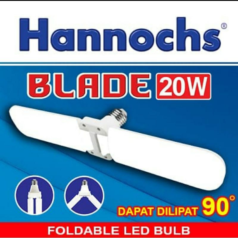 NEW ARRIVAL !!! Lampu LED Hannochs BLADE 20 W, Lampu LED Model 2 Sayap Kipas