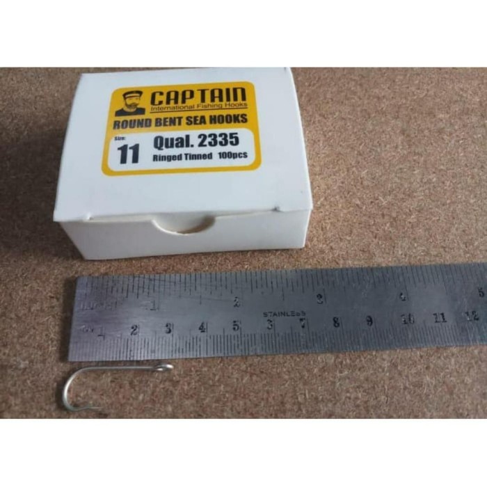 Kail mata pancing cap Captain 2335 putih no 11