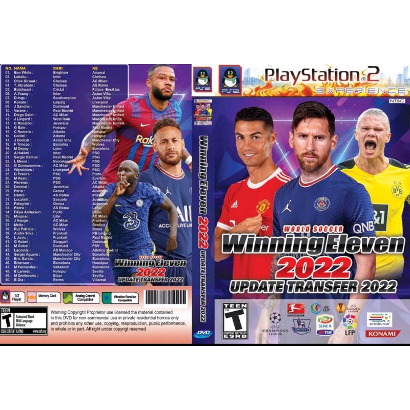 kaset PS2 Winning eleven terbaru 2022