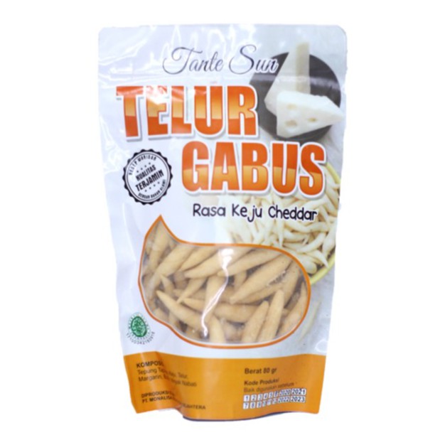 

Tante Sun - Telur Gabus Rasa Keju Cheddar - 80gr