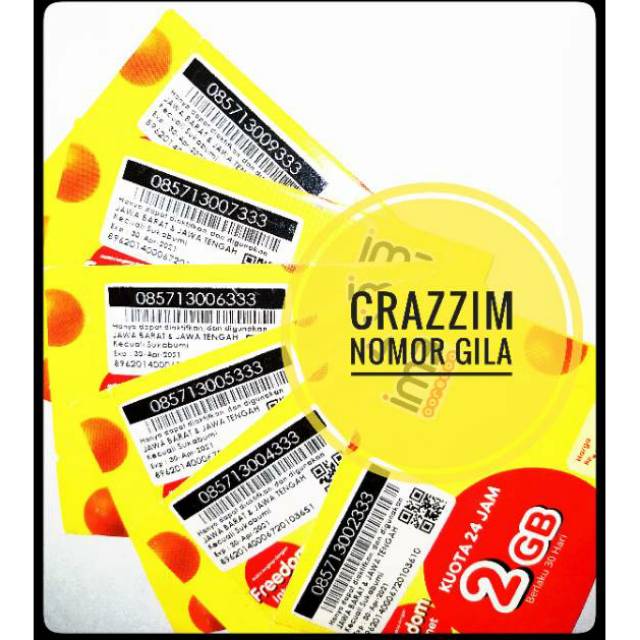 Nomor Cantik Indosat Triple 333