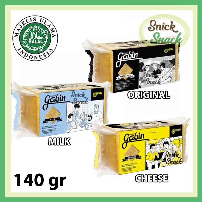 

Nissin Gabin Biskuit 140 gr rasa Original Milk Cheese