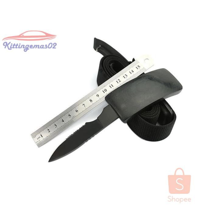 IKAT PINGGANG PRIA GESPER SABUK KTG2I1488 PISAU KNIFE BELTPISAU HITAM