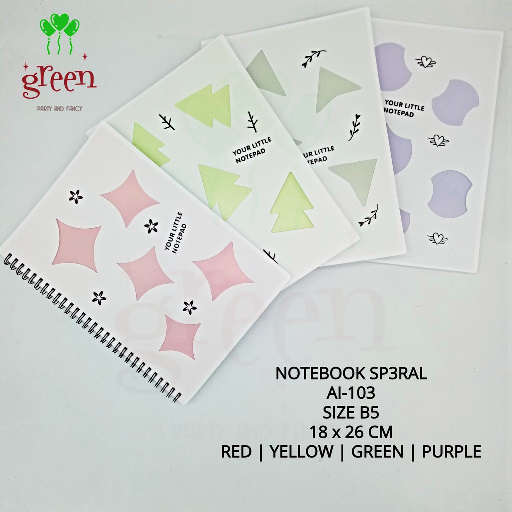 Notebook spiral/ Buku spiral/ Notebook ring/ Buku tulis B5/ Notebook ring ukuran B5