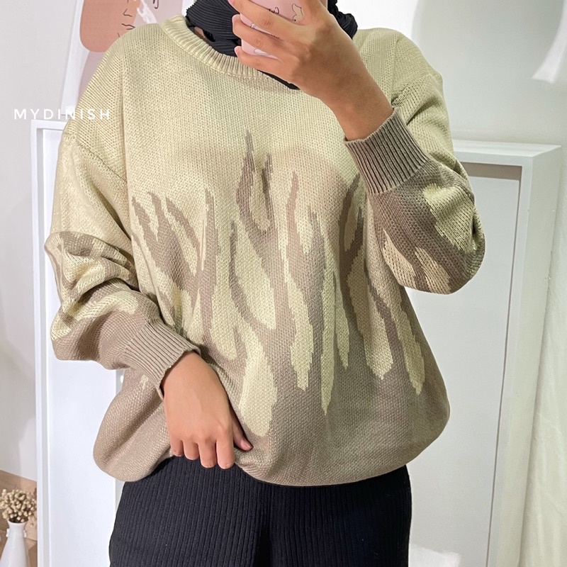 Qintan Oversize Sweater - Atasan Blouse  Terbaru