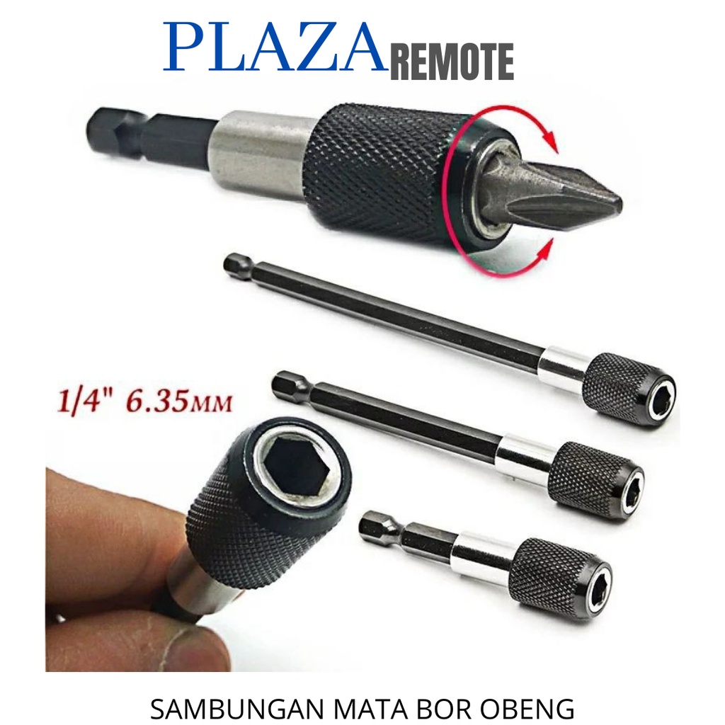 Extension Rod ADAPTER SAMBUNGAN MATA OBENG HEXAGONAL 1/4 6.35 MM