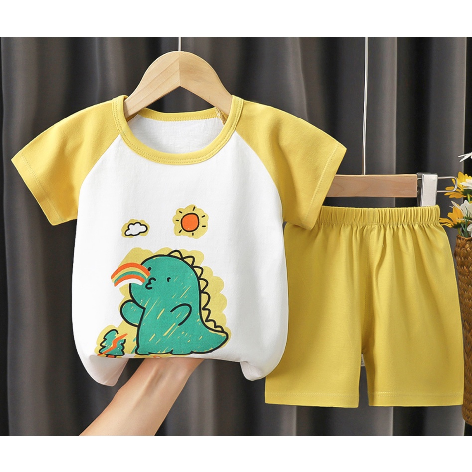 Setelan Anak Impor / Setelan Baju Anak / Setelan Kaos Anak / Set Baju Anak / Stelan Kaos Celana Anak / Baju Santai Rumah Anak / Set Rumah / Baju Anak Lucu