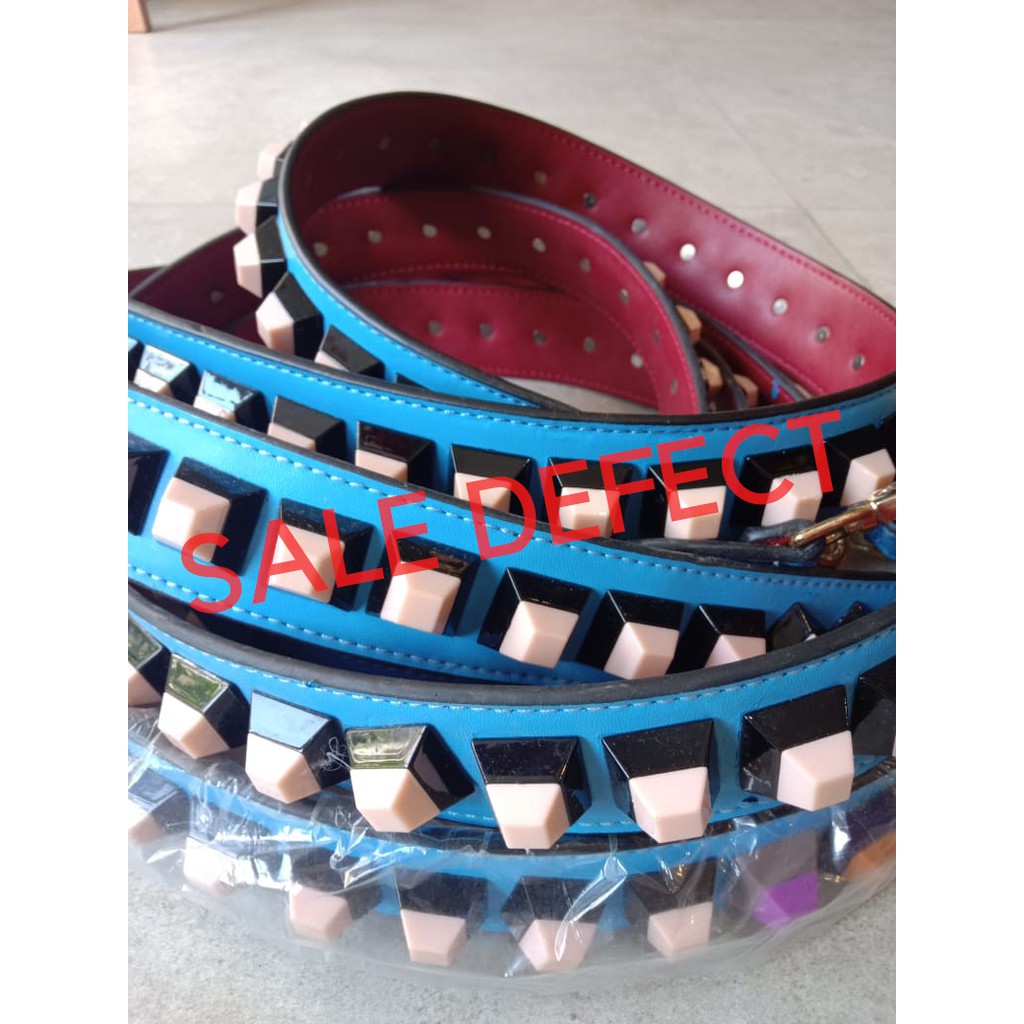 SALE DEFECT Premium Strap You Candy Stud Blue Red Inspired/ Bag Strap/ Tali Tas Panjang