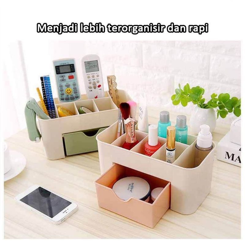 Rak Kosmetik Plastik Rak MakeUp Murah Storage  Box Makeup Brush Kotak Perhiasan