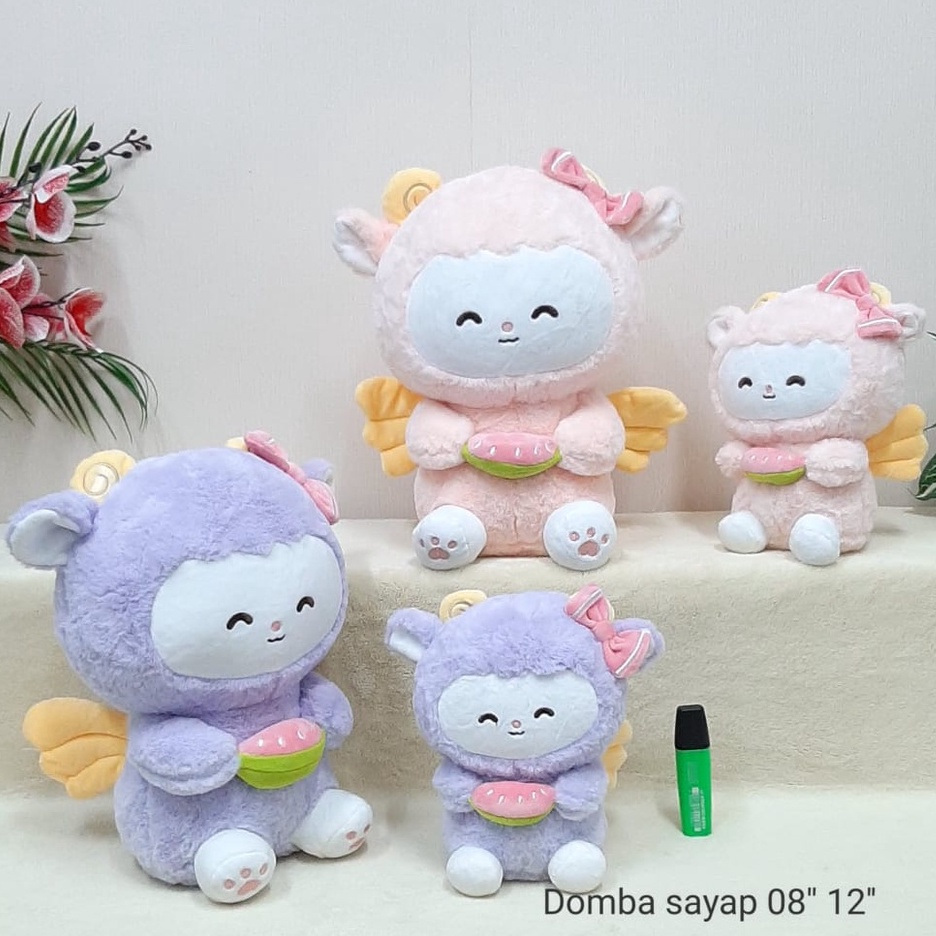 Boneka Domba Sayap Size 12&quot;/30cm/boneka animal/boneka kambing/boneka anak lucu/