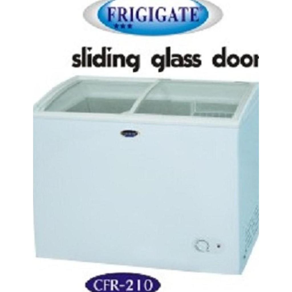 Super Promo Sliding Glass Door Freezer Frigigate F-210Sd 200 liter