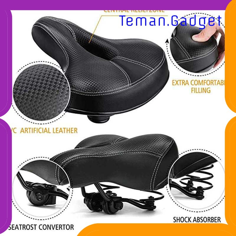 TG-IB0563 UpperX Jok Sadel Sepeda Bike Saddle Wide Seat Soft Pad Cushion UX01