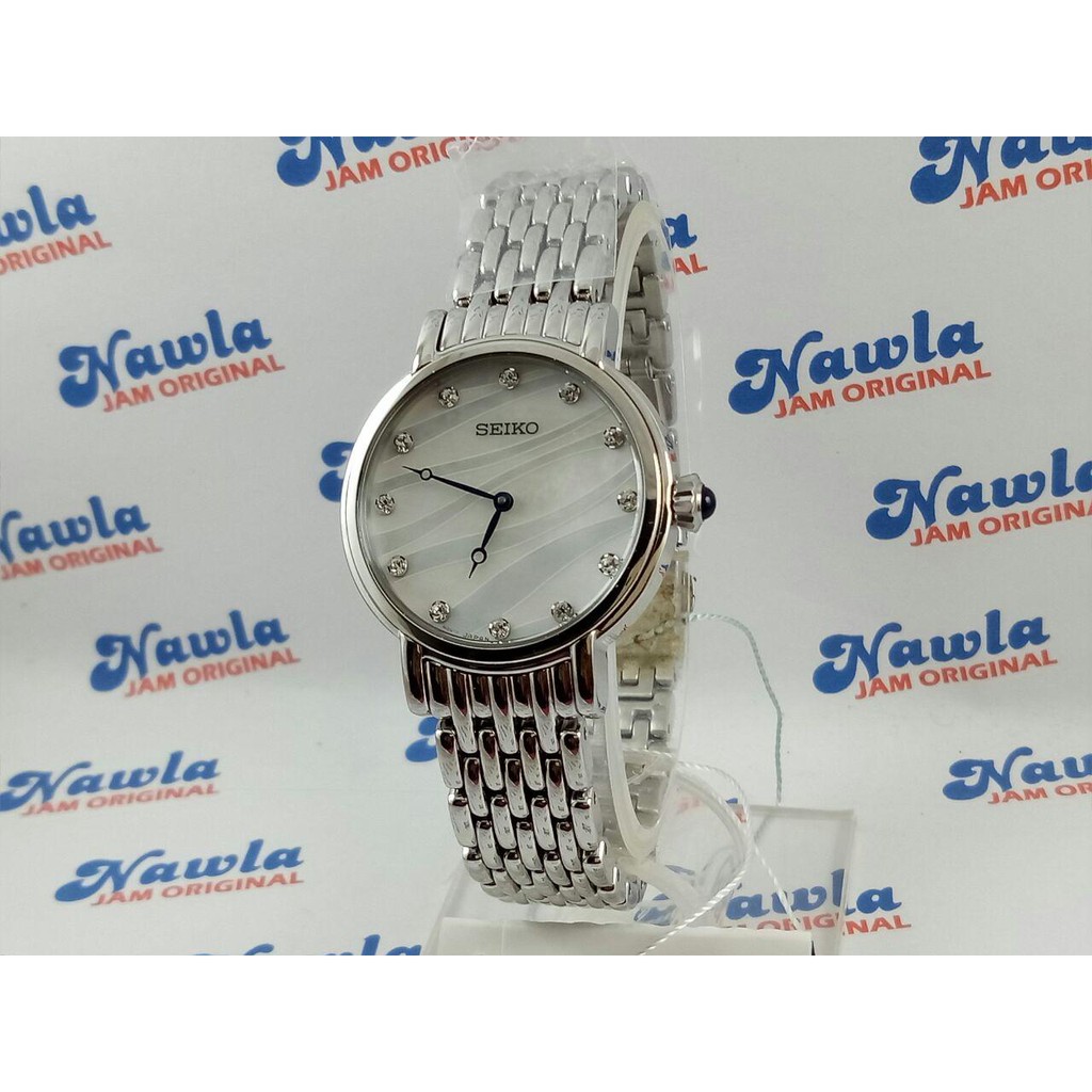 Seiko Ladies SFQ807P1 Quartz Silver Stainless Steel - Jam Wanita SFQ807