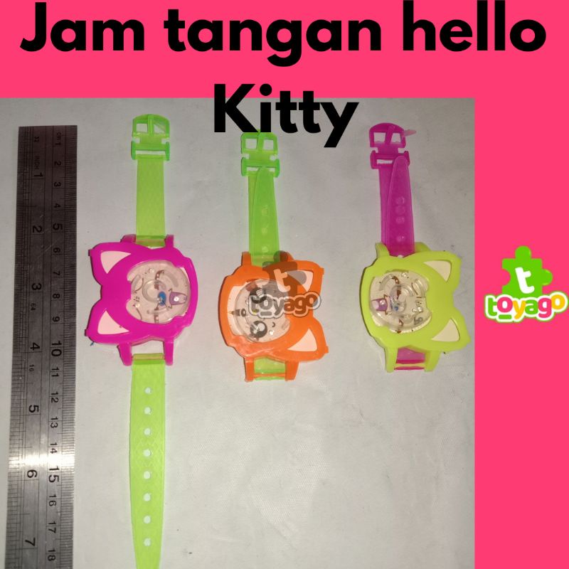 Mainan Jam Tangan Hello Kitty Anak Anak Perempuan Karakter Pinball Isi 20 Pcs Grosir Murah