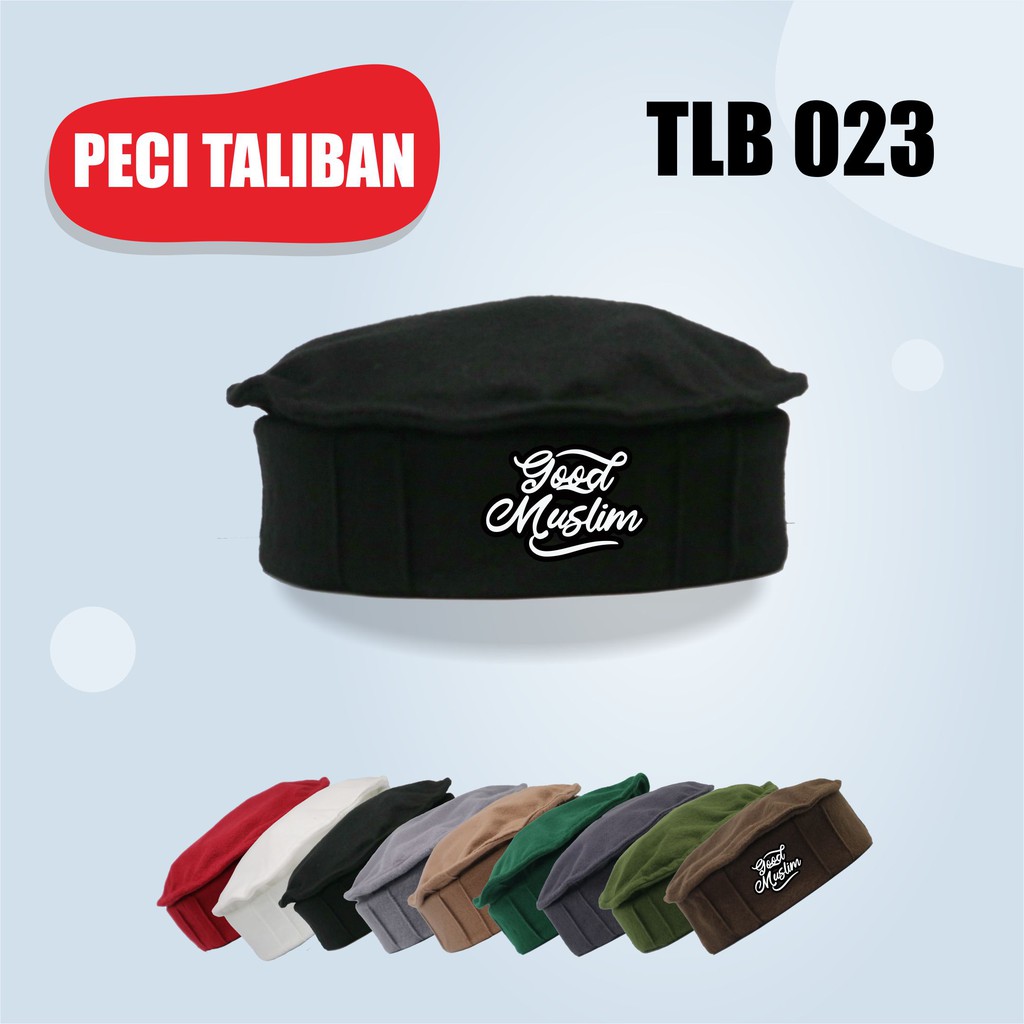 Peci Taliban Original Peci Kopiah Pakol Good Muslim Topi Muslim Rosalhat Kopiah Afganistan