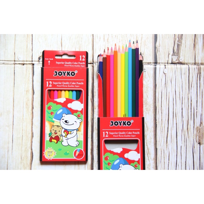 

Jualan Pensil Warna Joyko 12 Color Cp-12Pb Promo
