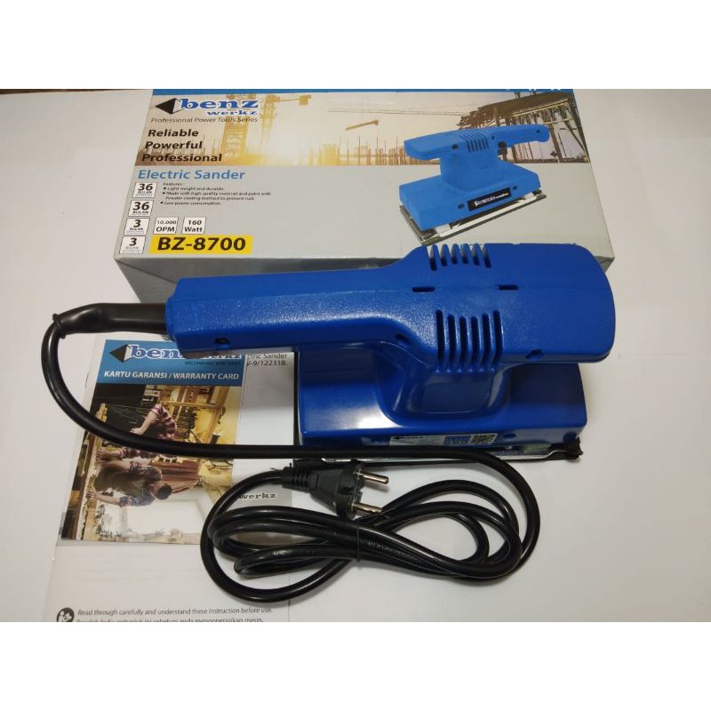 MESIN AMPLAS KAYU BZ-8700 / ELECTRIC SANDER / SQUARE ORBITAL SANDER