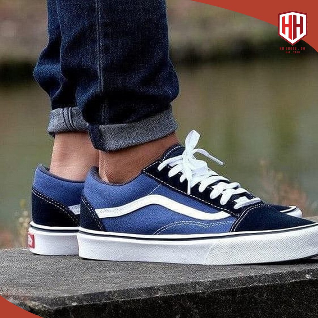 vans old skool biru dongker