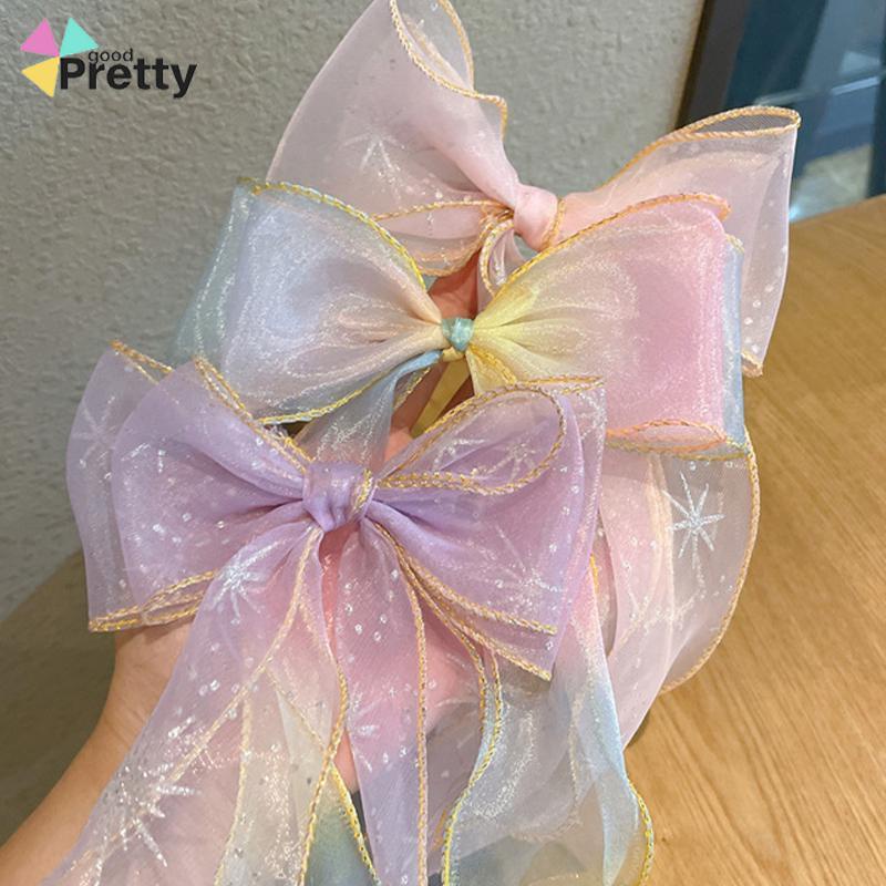 Ponytail Braids Girl Hair Dekorasi Bintang Berwarna -warni Busur Busur Rambut Perhiasan - PD