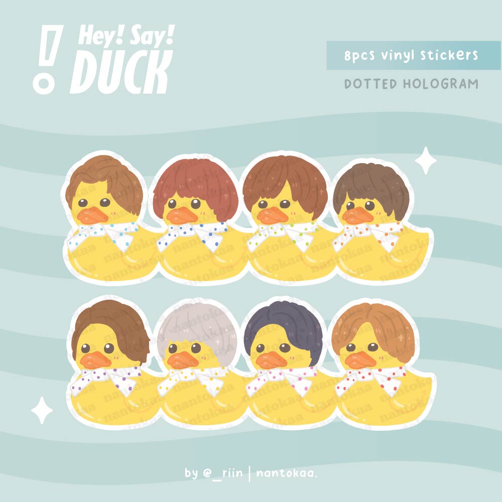 

Hey! Say! DUCK Hologram Sticker Pack | nantokaa