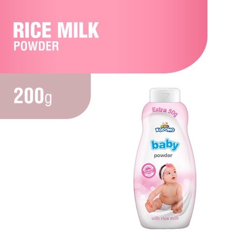 Kodomo Moisturizing Powder Baby Pink - Kodomo Bedak Tabur Bayi pink botol