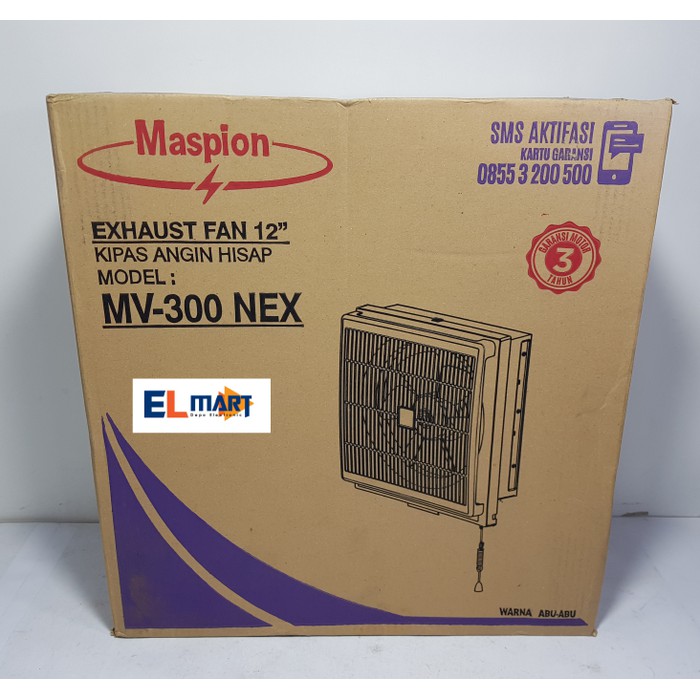 Maspion exhaust fan MV 300 NEX - 300NEX - MV300 NEX 12 inch kipas angin hisap