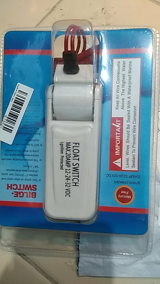 Switch Bilge Pump Apung Otomatis 12v 1100gph Dengan Sensor Aliran Untuk Pompa Air Elektrik