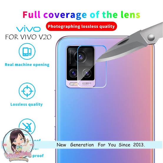 Tempered Lens CAMERA VIVO Y16 S1 S1PRO Z1-PRO Y22 Y21 Y21s Y21T Y21A Y75 Y76 Y02 Y02T Y15s Y01 Y33T Y33 Y20T Y53S Y33s Tempred Lensa Bening Clear Glossy/Temperd Glass Kamera/Pelindung Layar-Antigores A-Scratch Protecth Len/Anti Gores 1 Set KACA 4G 5G S T