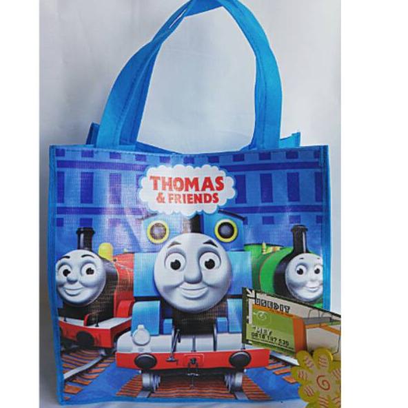 ➯ 12pcs Souvenir ultah anak / tas ultah tenteng thomas ☉