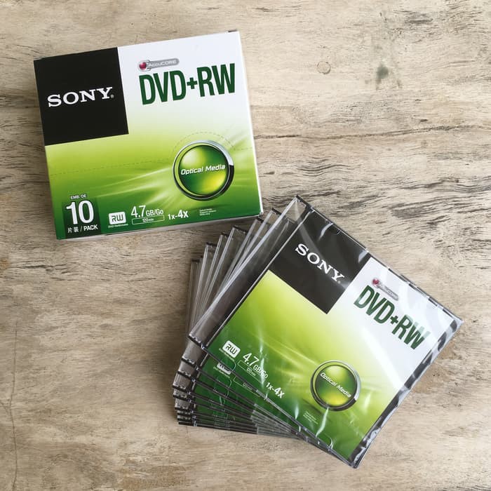 (Jual Satuan) DVD+RW Sony Single Pack 4.7GB Slim Case