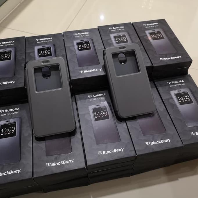 PROMO MURAH FLIP CASE ORIGINAL BLACKBERRY AURORA