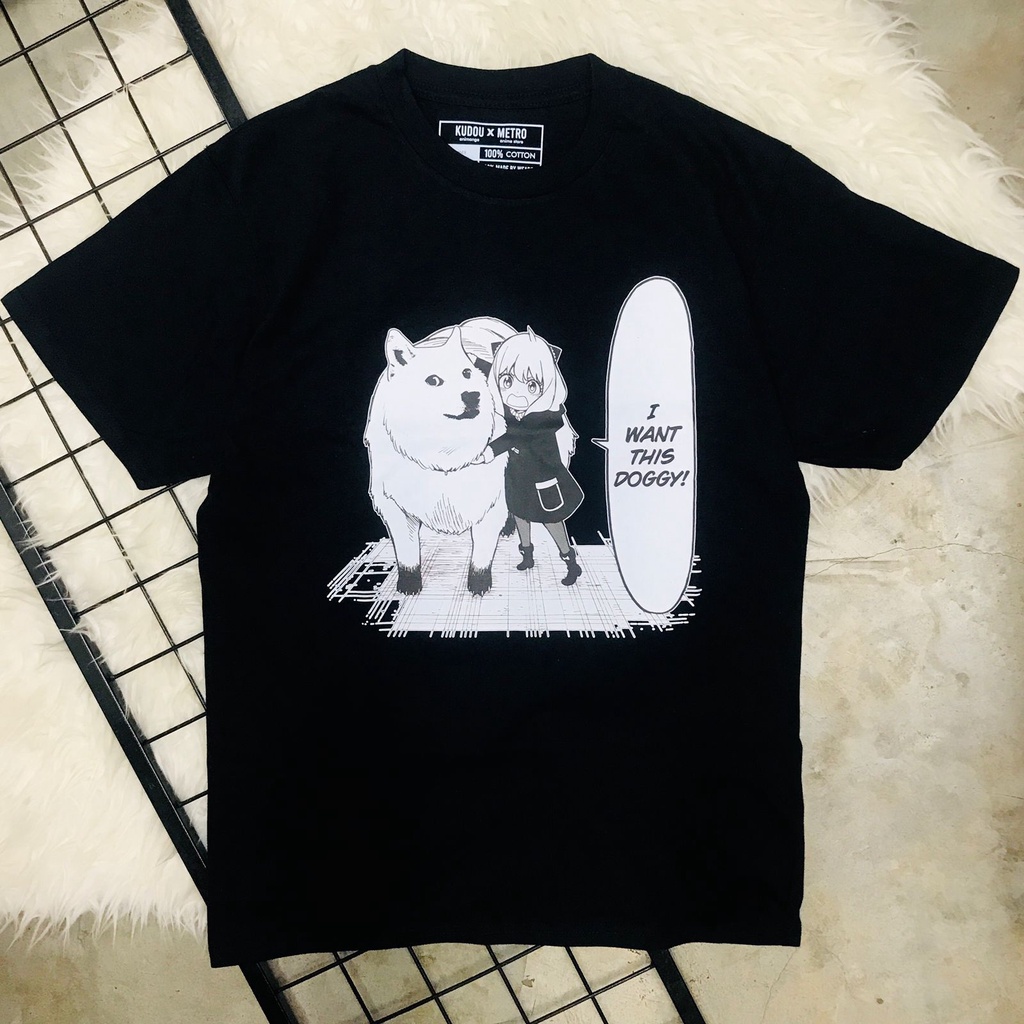 Tshirt Anya Doge Meme Spy x Family Anime Manga Karakter Premium Unisex