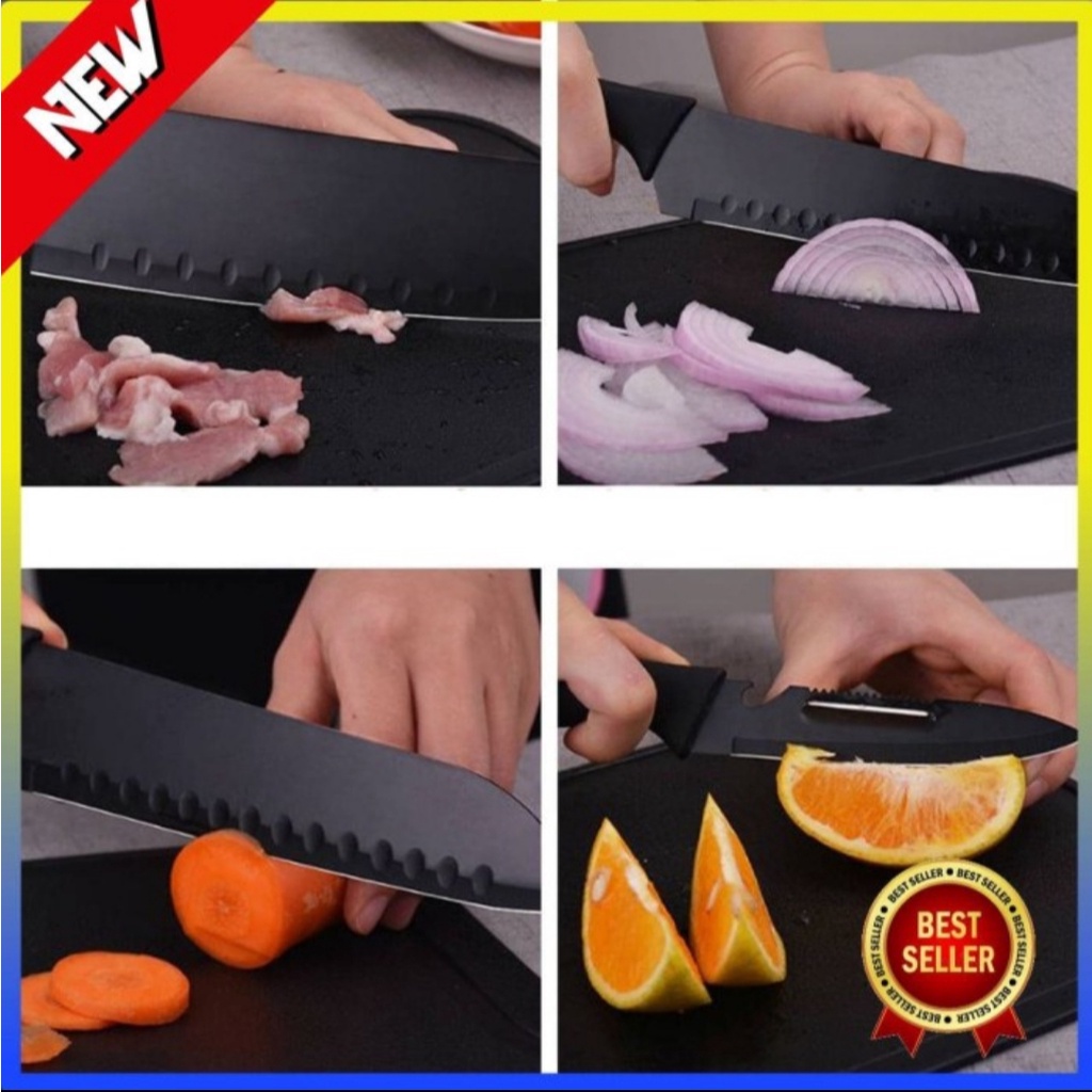 Barangunik2021-Knife Set 5 Pcs / Pisau Set 5Pcs / Pisau Dapur isi 5 pcs Loyal Bosque/Pisau Set