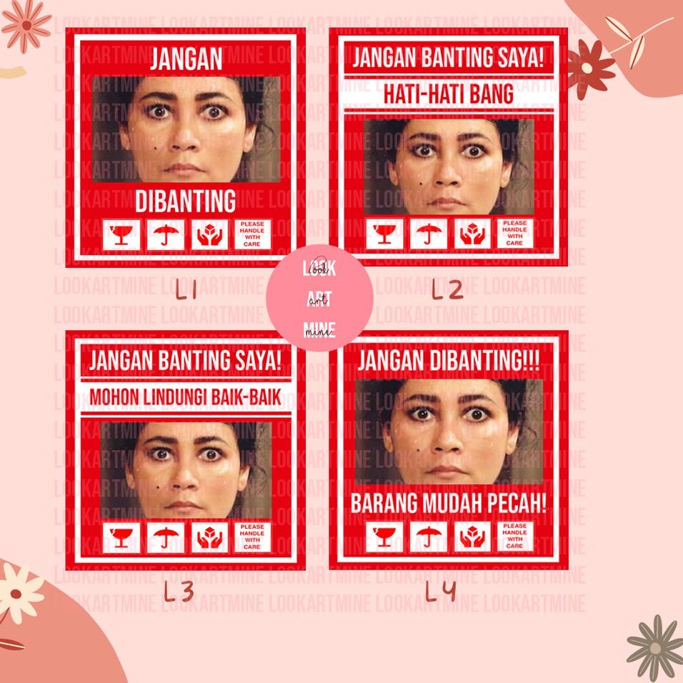 

(PROMO TNF34) CETAK STIKER FRAGILE SUSANA LUCU UNIK | STIKER JANGAN DIBANTING ✢
