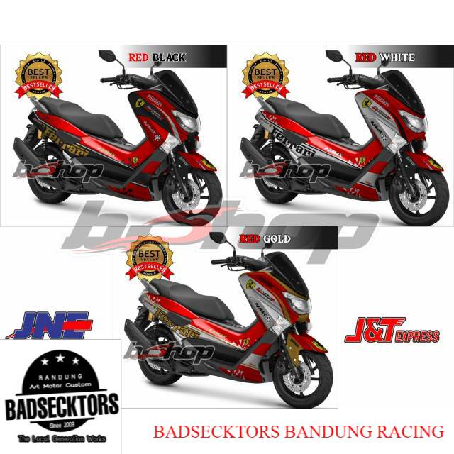 Decal stiker NMAX variasi Ferrari sticker keren