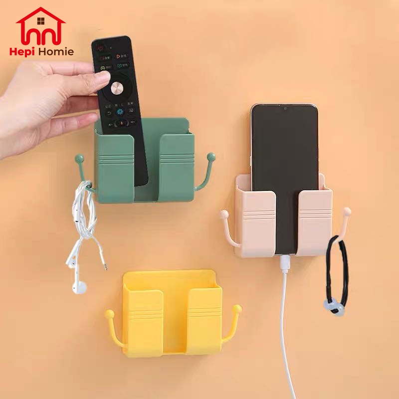 [HH] TEMPELAN HOLDER HP DINDING / TEMPAT REMOTE COLOKAN HANDPHONE SERBAGUNA TEMPEL TEMBOK WALL PHONE