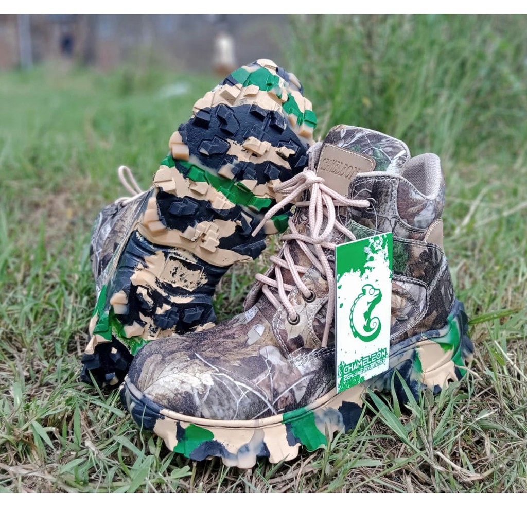 Sepatu Camo Berburu Hiking Outdoor 6inc Terlaris