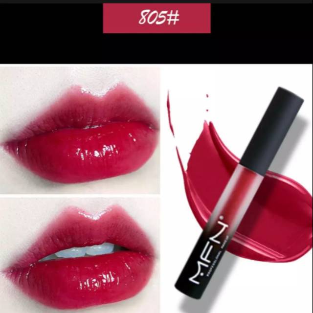Tabung merah mulut Bata merah Lipstik Tiidak mudah sweet beludru