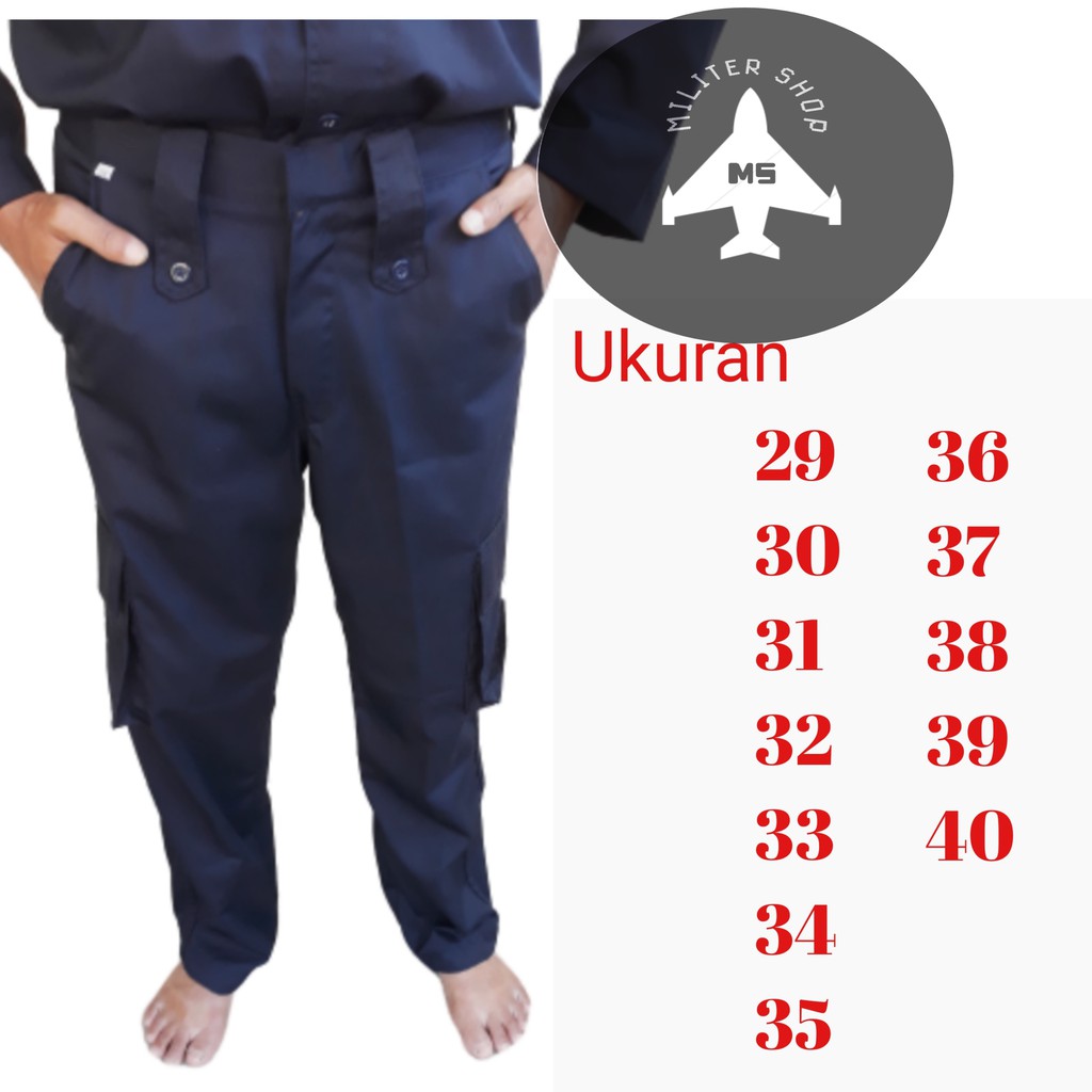 Celana PDL Biru Dongker Satpam DAMKAR