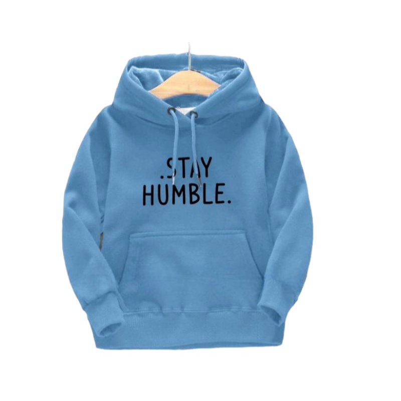 Jaket Sweater Hoodie Anak Stay Humble Unisex (pria wanita) umur 4 - 12 Years Old