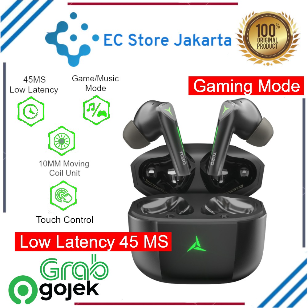 TOZO G1 TWS Headset Bluetooth Gaming Low Latency Specially Designed