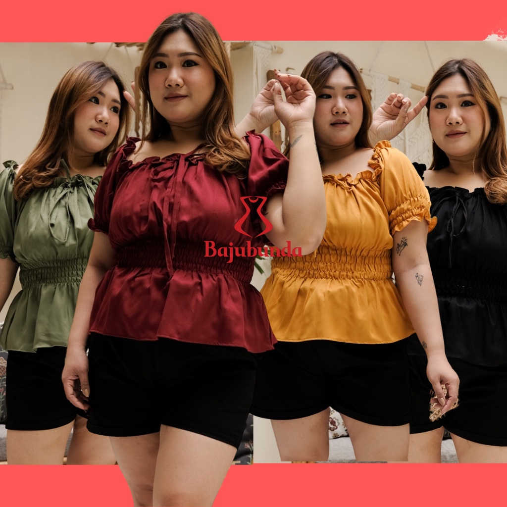 LD 120 Atasan Jumbo Wanita Blouse Big Size Baju Wanita MIYA TOP