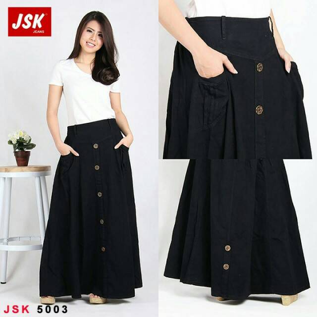 ROK JEANS PANJANG CEWEK JSK 5003