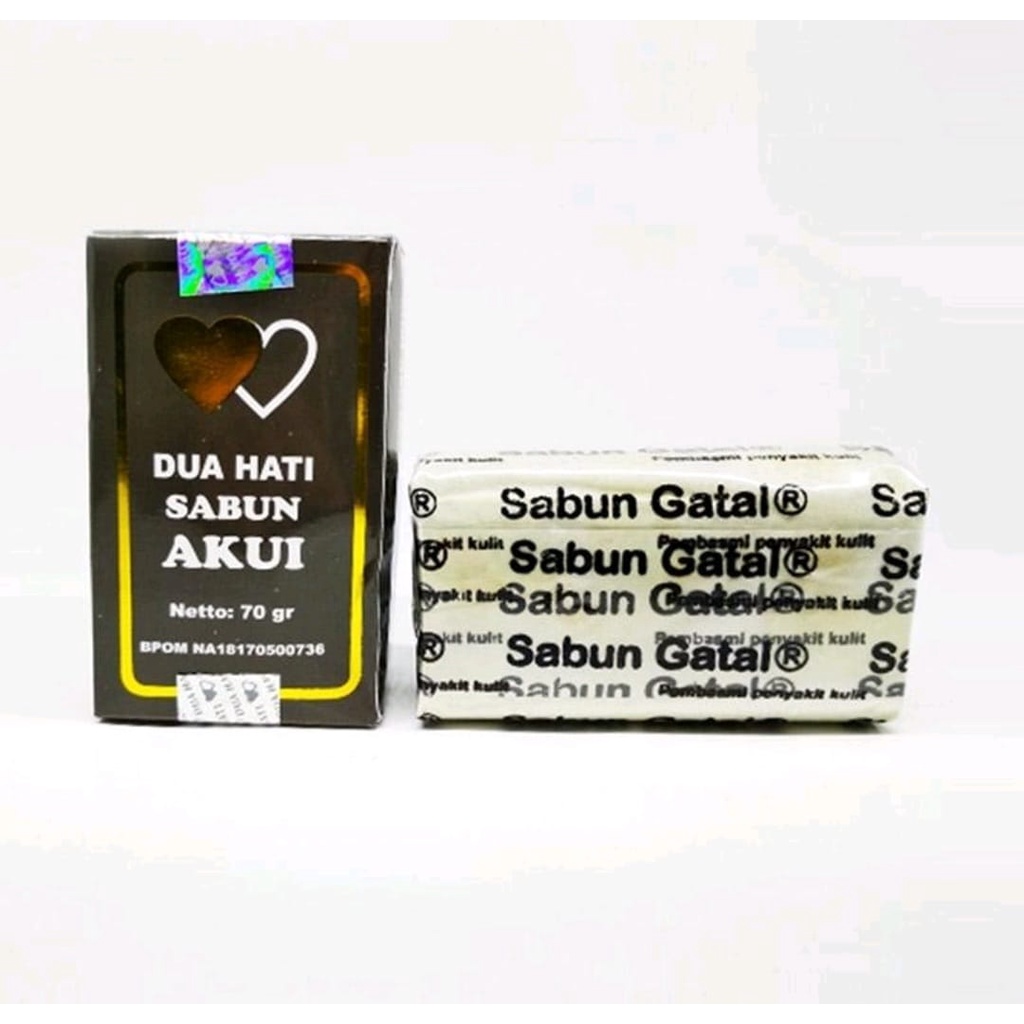 ⭐️⭐️BIG SALE⭐️ ⭐️ORIGINALSabun Akui / Sabun Sulfur / Belerang Dua Hati Atasi Gatal-Gatal / Sabun Gatal - 1 Pcs ORI